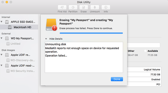 repair wd my passport for mac
